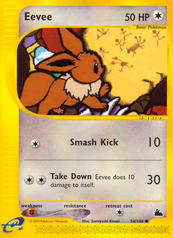 Eevee Pokemon card