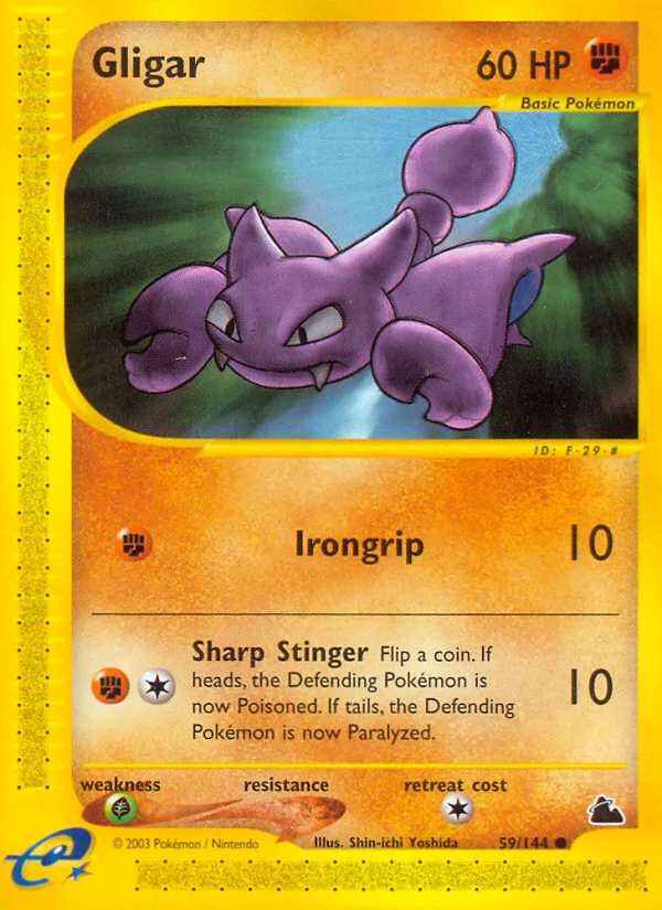 Gligar Pokemon card