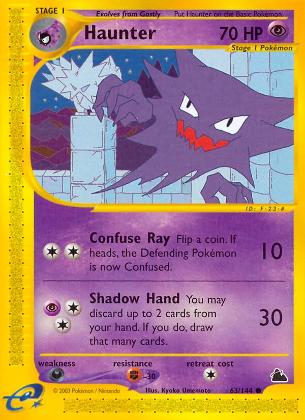 Haunter Pokemon card