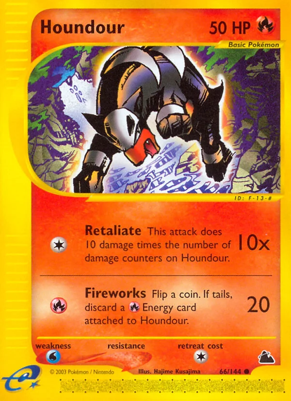 Houndour Pokemon card