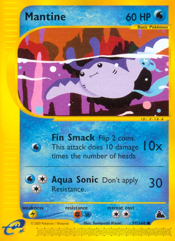 Mantine Pokemon card