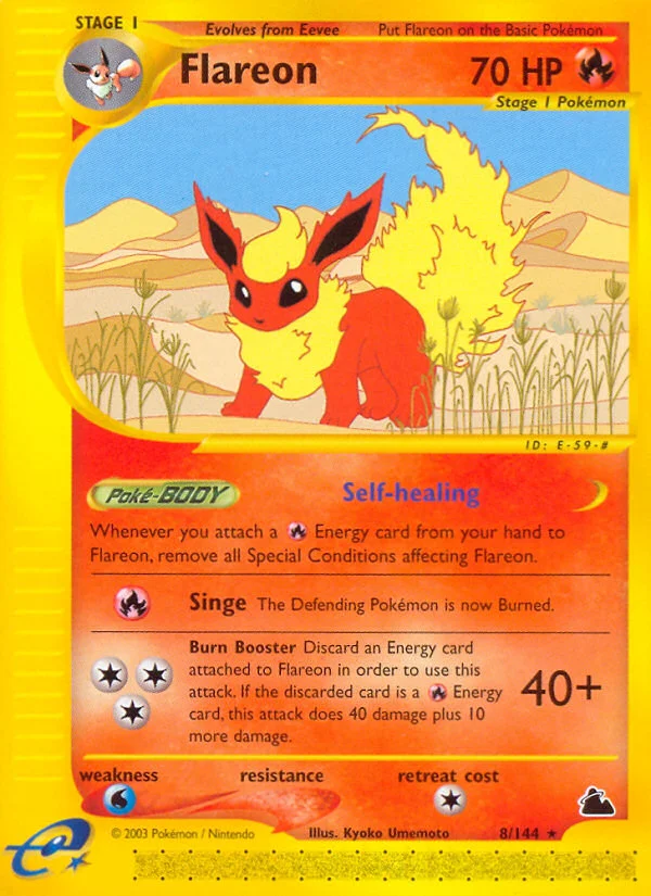 Flareon Pokemon card