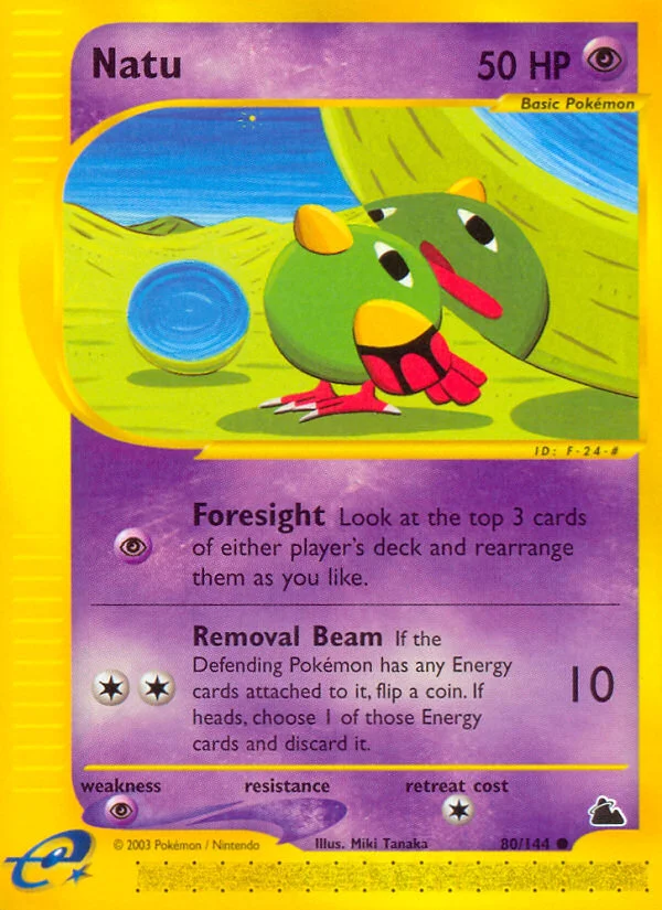 Natu Pokemon card