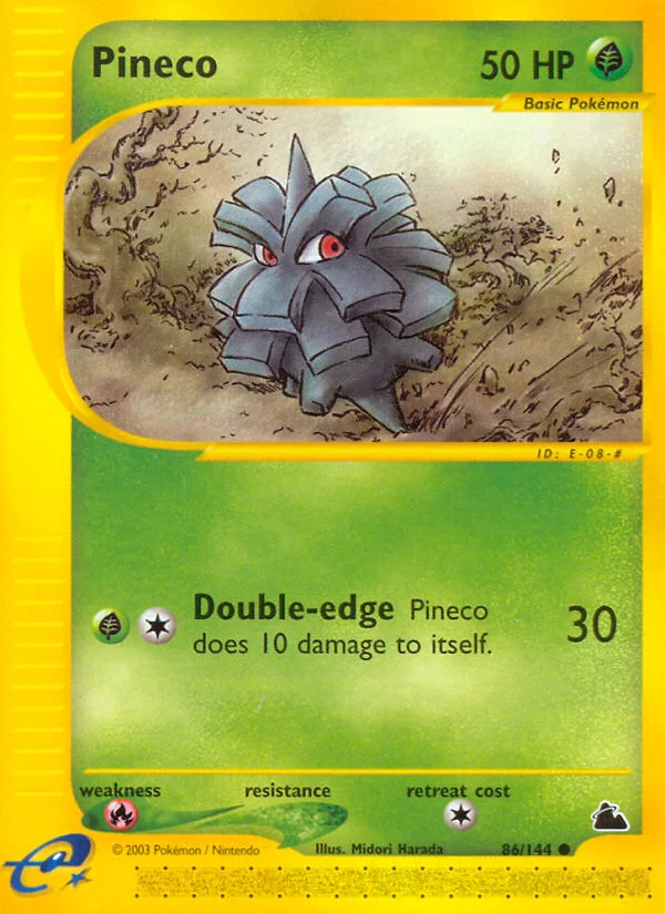 Pineco Pokemon card