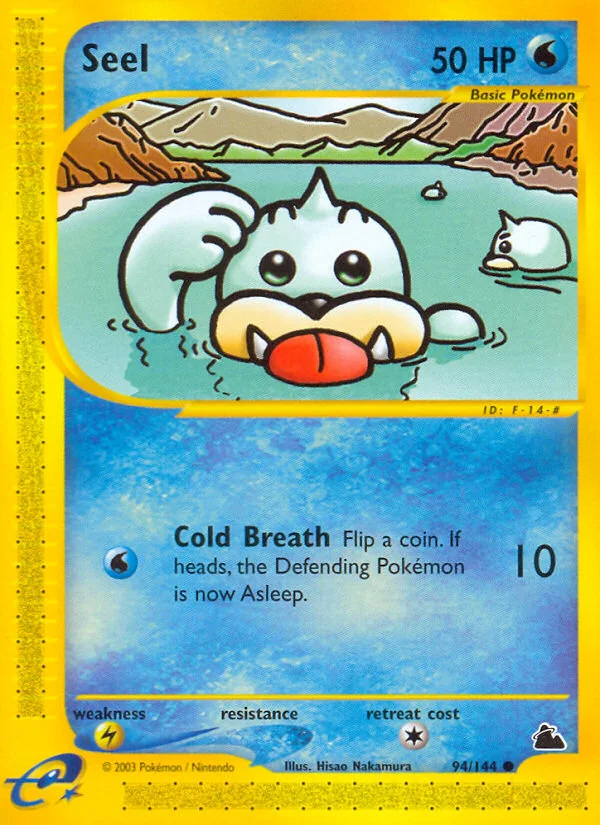Seel Pokemon card