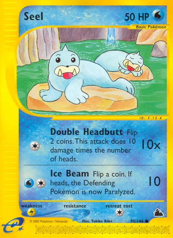 Seel Pokemon card