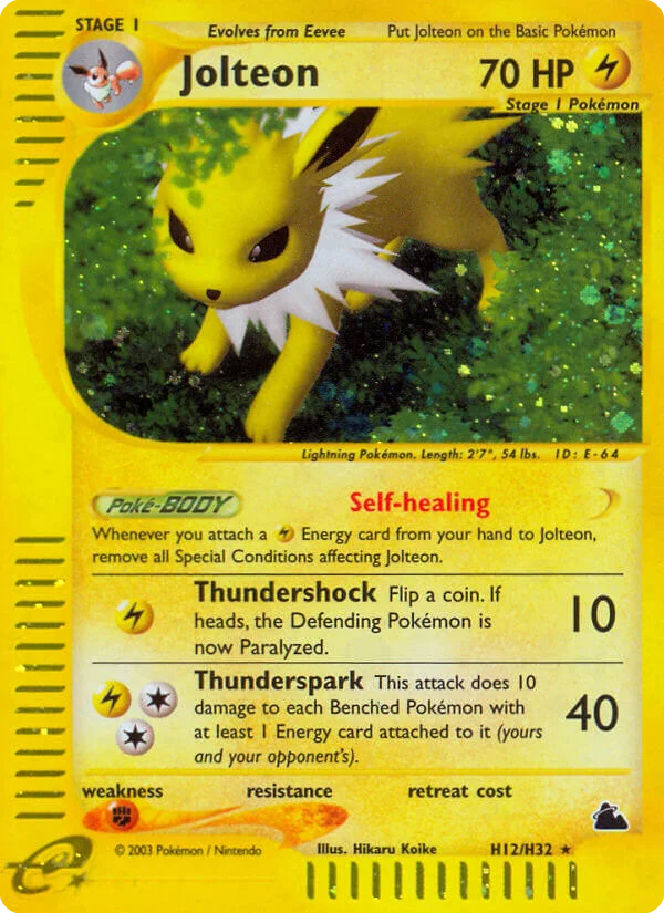 Jolteon Pokemon card