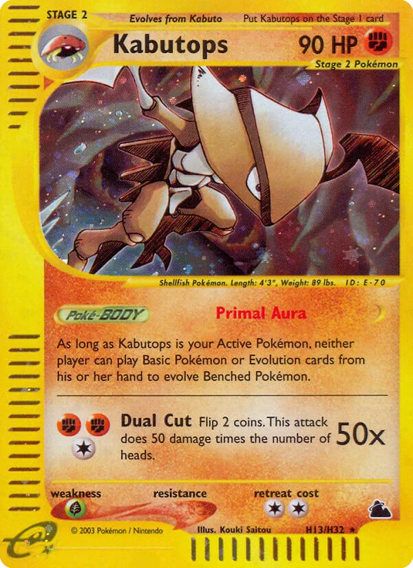 Kabutops Pokemon card