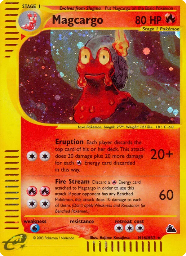 Magcargo Pokemon card