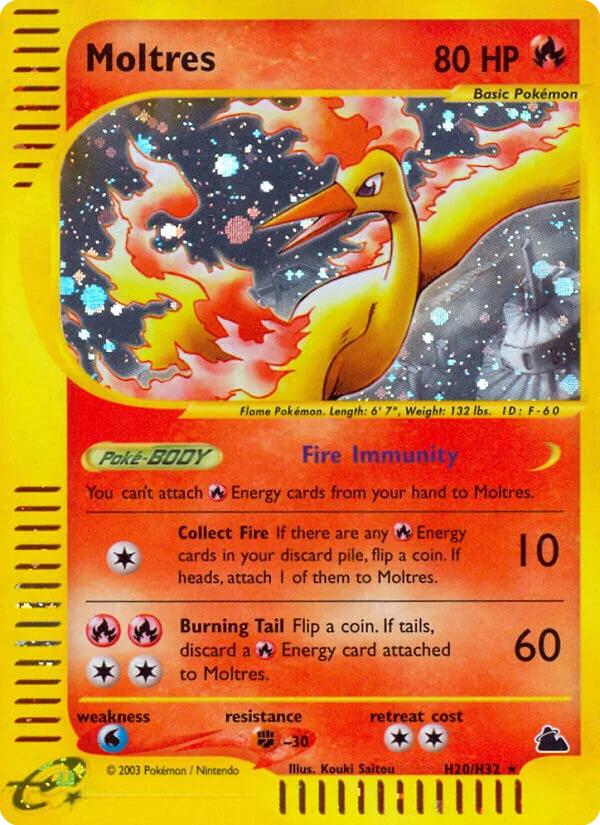 Moltres Pokemon card