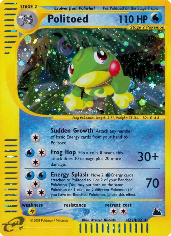 Politoed Pokemon card