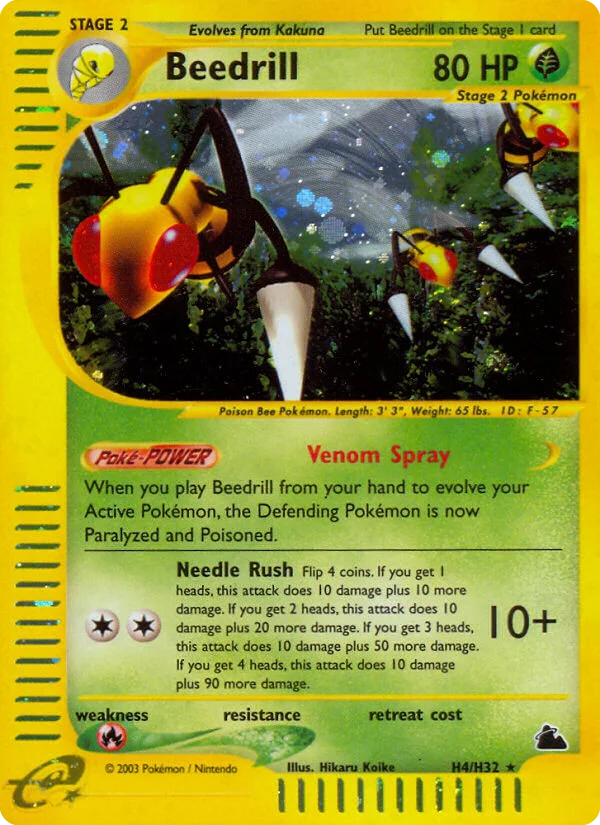 Beedrill Pokemon card