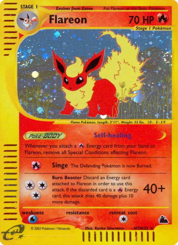 Flareon Pokemon card
