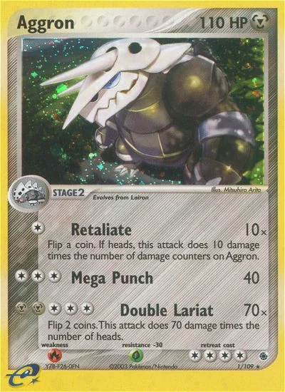 Aggron Pokemon card