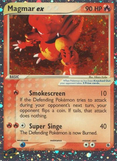 Magmar ex Pokemon card