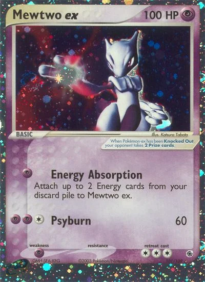 Mewtwo ex Pokemon card
