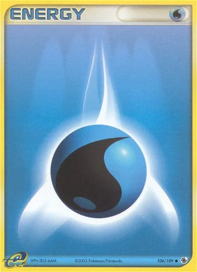 Water Energy Pokemon card