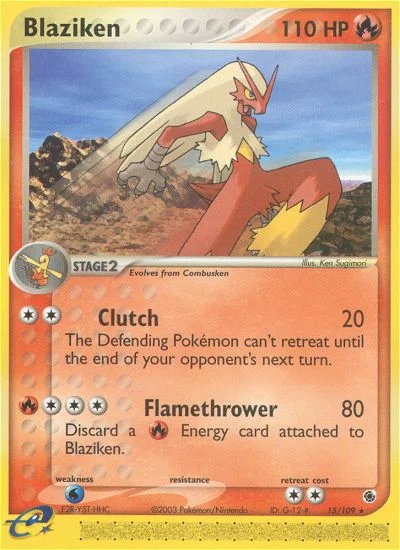 Blaziken Pokemon card
