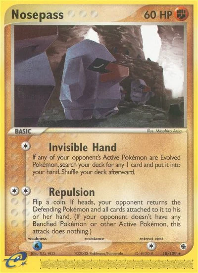 Nosepass Pokemon card