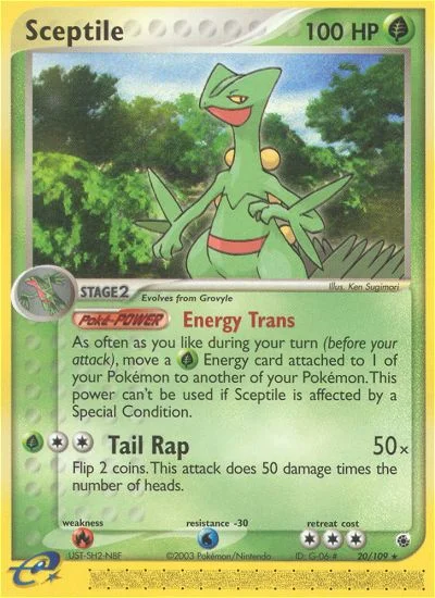Sceptile Pokemon card