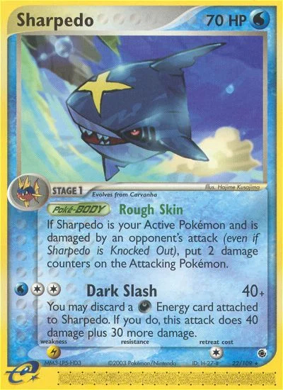 Sharpedo Pokemon card