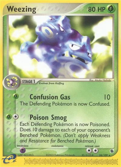 Weezing Pokemon card