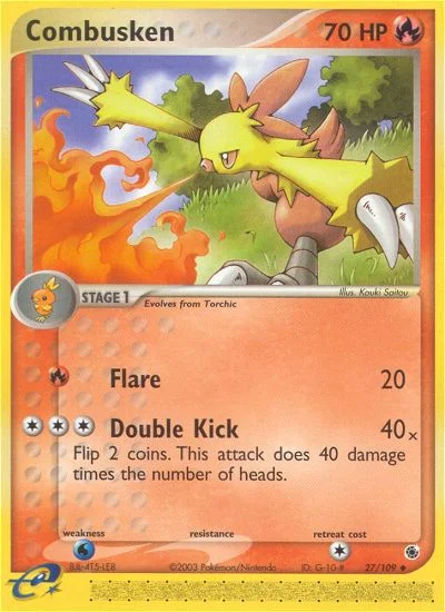 Combusken Pokemon card