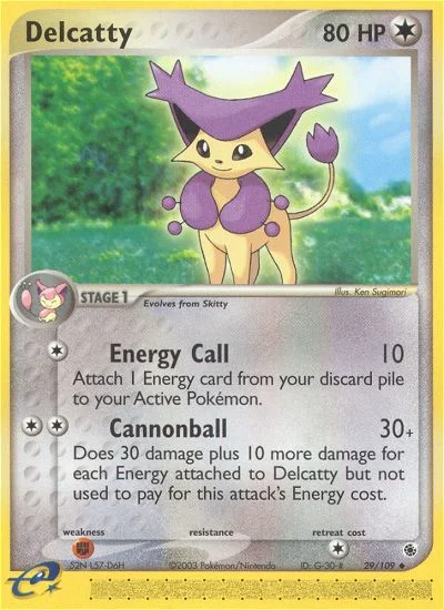 Delcatty Pokemon card