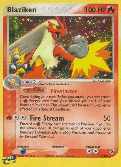 Blaziken Pokemon card