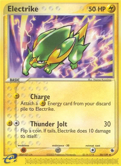 Electrike Pokemon card