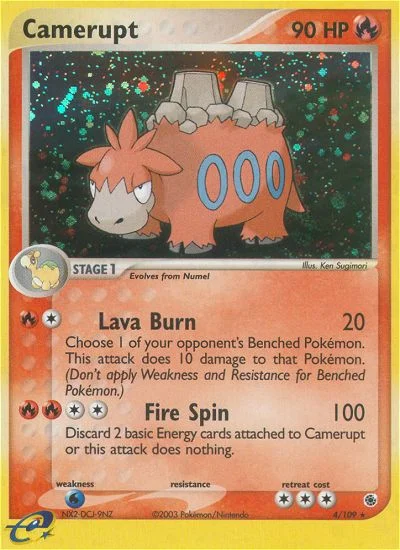 Camerupt Pokemon card