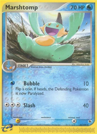 Marshtomp Pokemon card