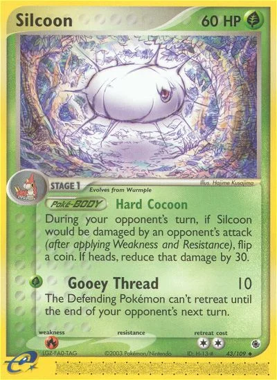 Silcoon Pokemon card