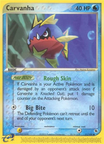 Carvanha Pokemon card