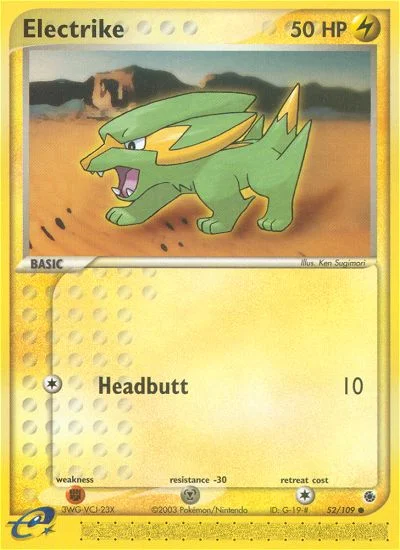 Electrike Pokemon card