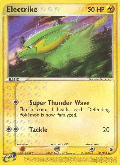 Electrike Pokemon card