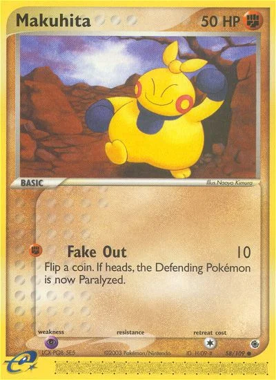 Makuhita Pokemon card