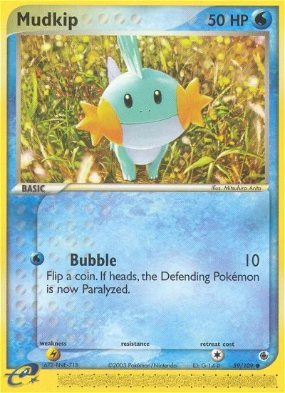 Mudkip Pokemon card