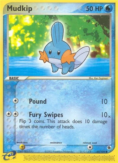 Mudkip Pokemon card