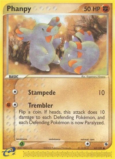 Phanpy Pokemon card