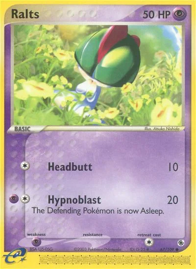 Ralts Pokemon card