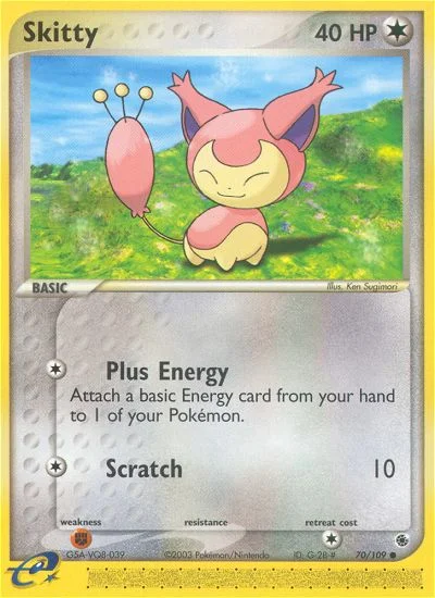 Skitty Pokemon card