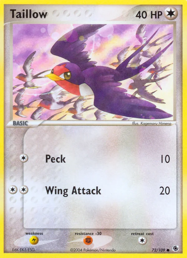 Taillow Pokemon card