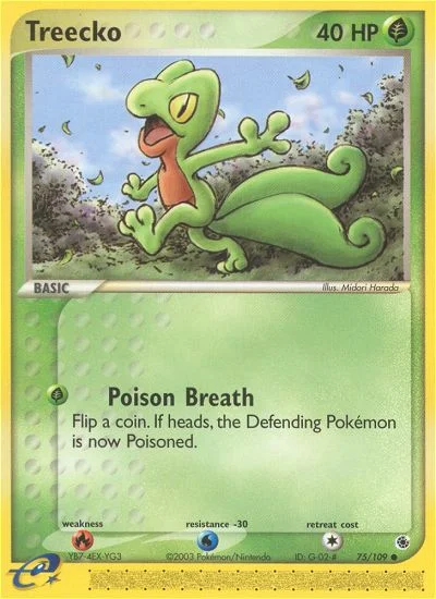 Treecko Pokemon card