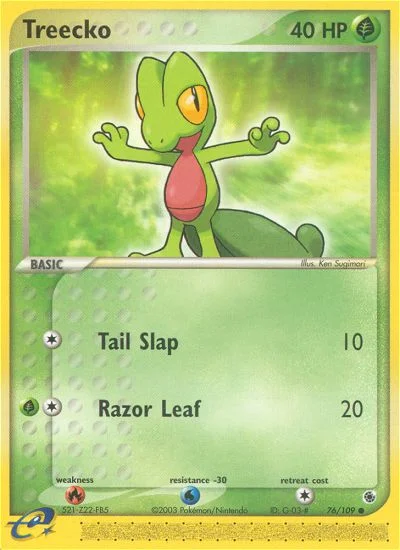 Treecko Pokemon card