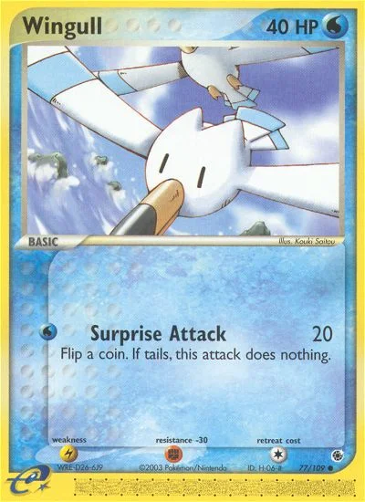 Wingull Pokemon card
