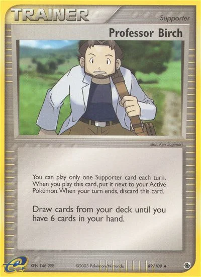 Professor Birch Pokemon card