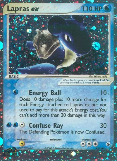 Lapras ex Pokemon card