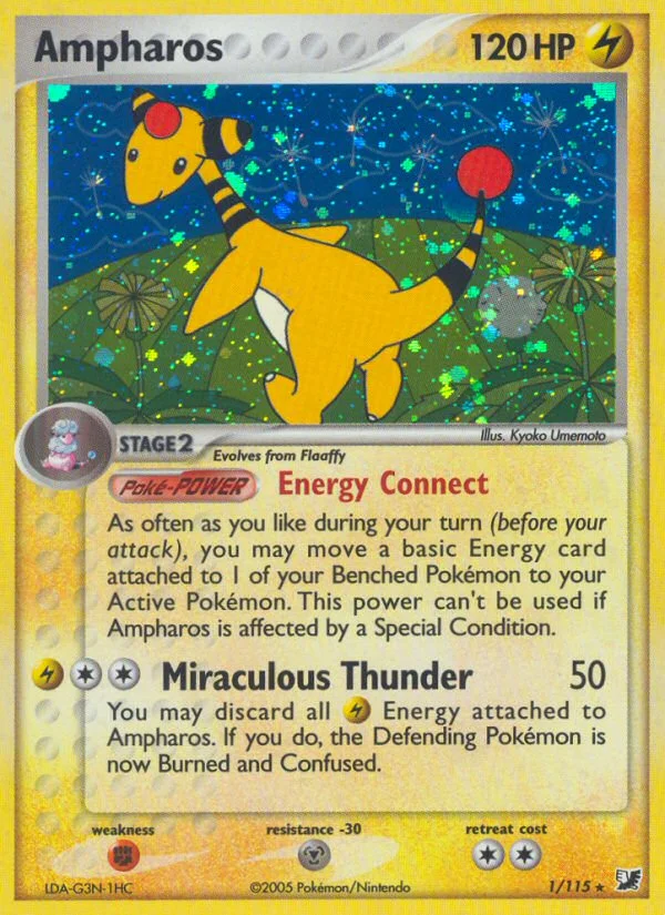 Ampharos Pokemon card
