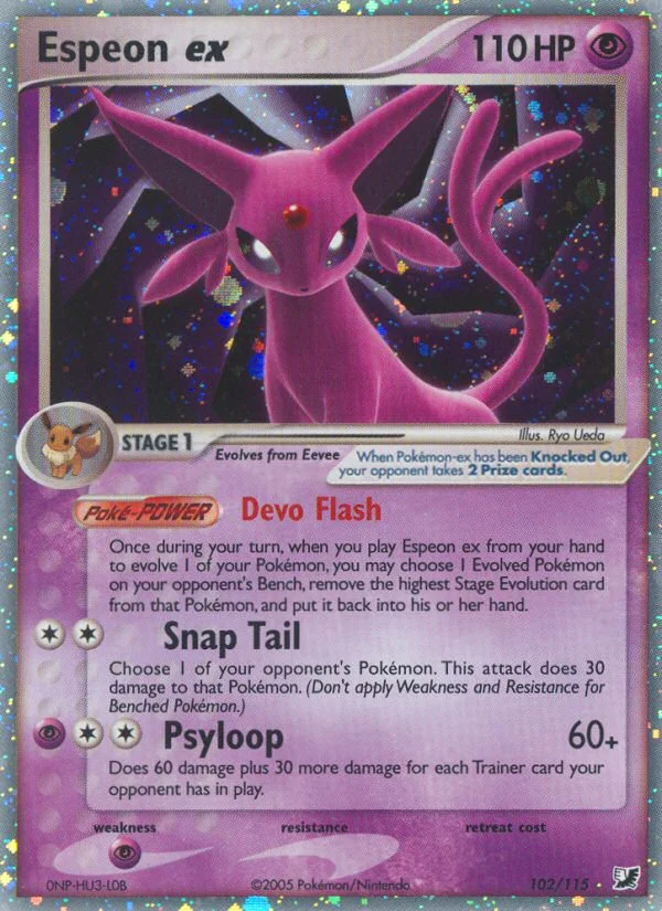 Espeon ex Pokemon card